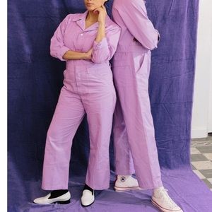 XS Long Sleeve Big Bud Press Jumpsuit, Lavender / Mauve